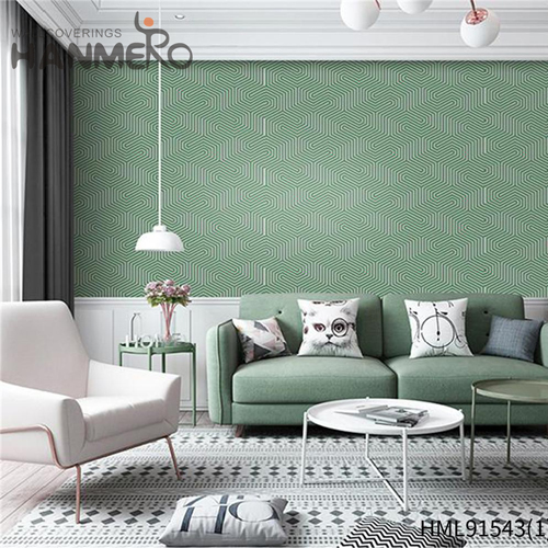 HANMERO PVC Decoration Landscape Embossing Modern house wallpaper for sale 1.06*15.6M Church
