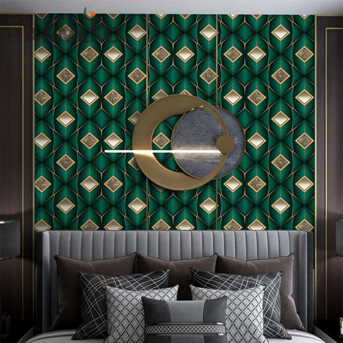 HANMERO PVC New Style Geometric Embossing wallpaper for house walls TV Background 0.53*9.2M Modern