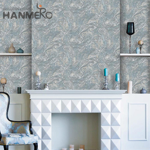 HANMERO PVC TV Background Geometric Embossing Modern New Style 0.53*9.2M wallpaper in room walls