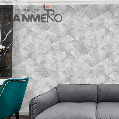 HANMERO PVC Unique Geometric Embossing Modern home wallpaper websites 0.53*9.5M Saloon