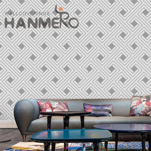 HANMERO PVC Unique Saloon Embossing Modern Geometric 0.53*9.5M wallpaper purchase