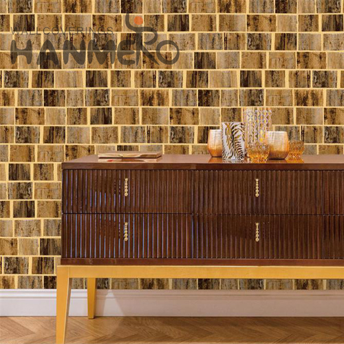 HANMERO PVC Modern Geometric Embossing Unique Saloon 0.53*9.5M room design with wallpaper