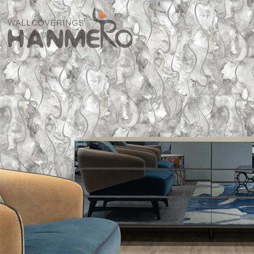 HANMERO PVC Unique Geometric Modern Embossing Saloon 0.53*9.5M design wallpaper online