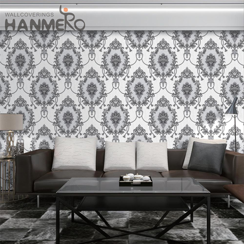HANMERO PVC Strippable home wallpaper designs Deep Embossed European Cinemas 1.06*15.6M Flowers