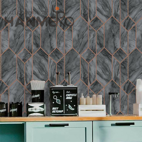 HANMERO wallpaper for walls Simple Geometric Embossing Modern Home 0.53*9.5M PVC