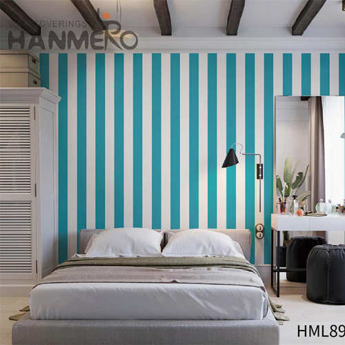 HANMERO PVC Best Selling Geometric Embossing Modern Lounge rooms 0.53*10M background wallpaper