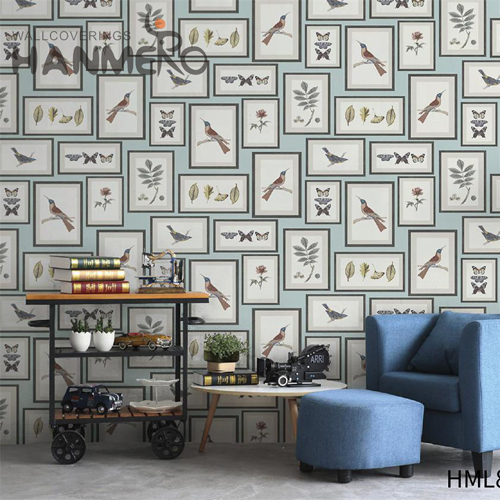 HANMERO PVC Best Selling Geometric Embossing Modern Lounge rooms hallway wallpaper 0.53*10M