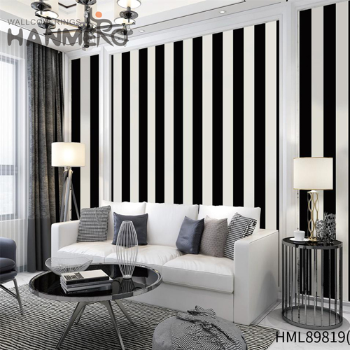 HANMERO PVC Best Selling Geometric Lounge rooms Modern Embossing 0.53*10M temporary wallpaper sale