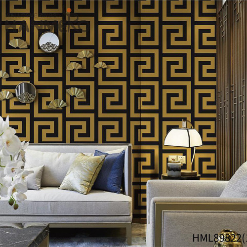 HANMERO PVC Best Selling Geometric Embossing Lounge rooms Modern 0.53*10M water wallpaper for walls