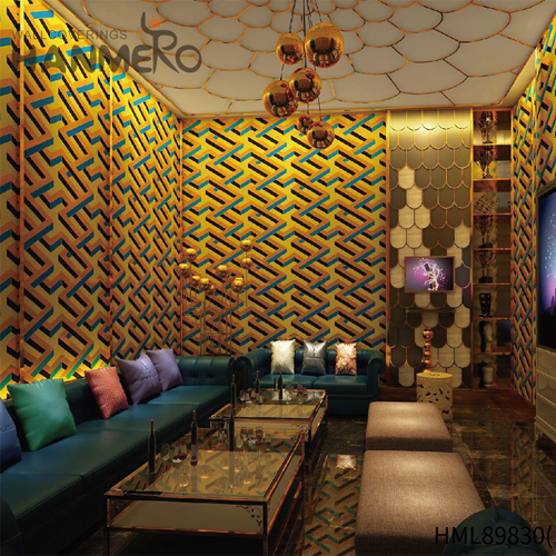 HANMERO PVC Best Selling Modern Embossing Geometric Lounge rooms 0.53*10M decorative wallpaper for home