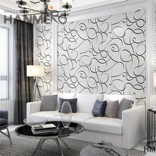HANMERO 0.53*10M best wallpapers Geometric Embossing Modern Lounge rooms Best Selling PVC