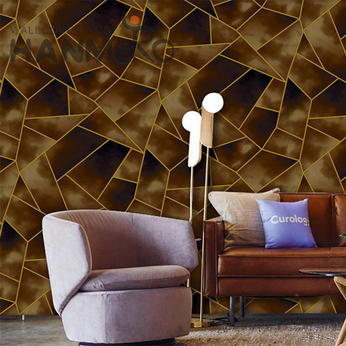 HANMERO PVC Wholesale picture wallpaper Embossing Modern Church 0.53*9.5M Geometric