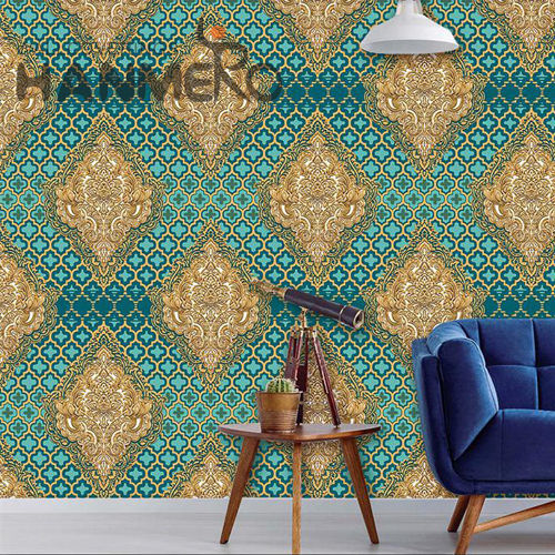 HANMERO PVC 0.53*9.5M Geometric Embossing Modern Church Wholesale best wallpaper home decor