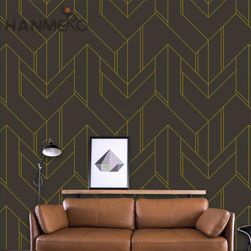 HANMERO PVC 0.53*9.2M Geometric Embossing Modern Exhibition Decor wallpapers for home price