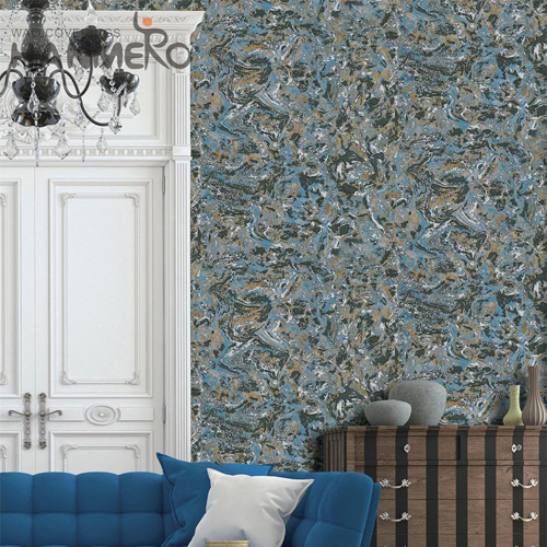 HANMERO PVC wallpaper for interior Geometric Embossing Classic Home 0.53*10M Luxury