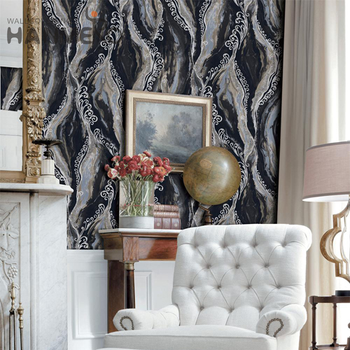 HANMERO PVC Luxury wallpaper in home decor Embossing Classic Home 0.53*10M Geometric