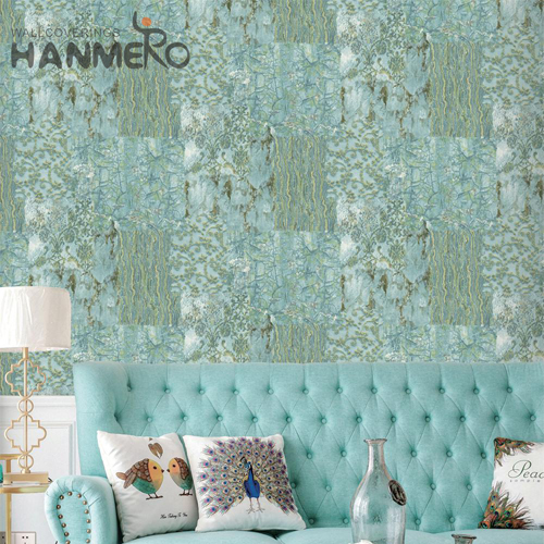 HANMERO PVC Luxury Geometric Embossing design of wallpaper Home 0.53*10M Classic