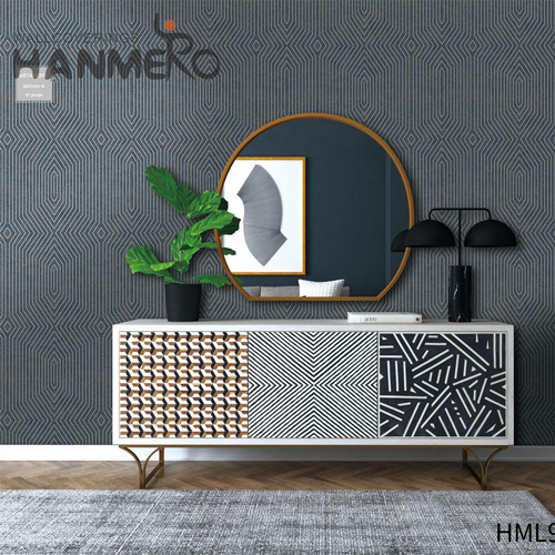 HANMERO Non-woven wallpaper discount Geometric Embossing Modern Study Room 0.53*10M Nature Sense