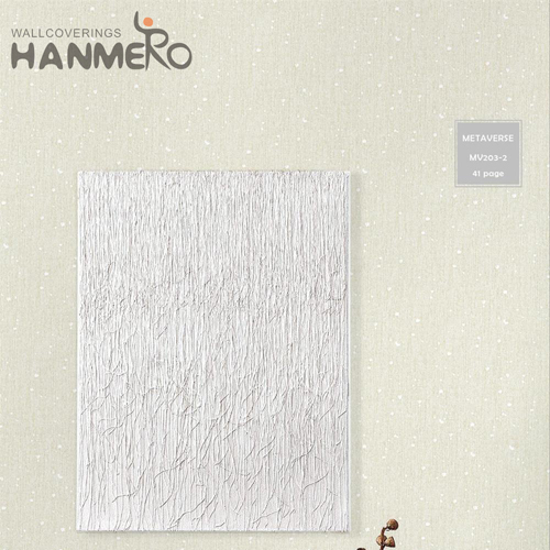 HANMERO Non-woven Nature Sense Geometric Embossing Modern online wallpaper for walls 0.53*10M Study Room
