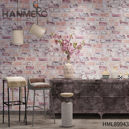 HANMERO PVC Seller 0.53*10M Embossing Modern Bed Room Geometric picture wallpaper