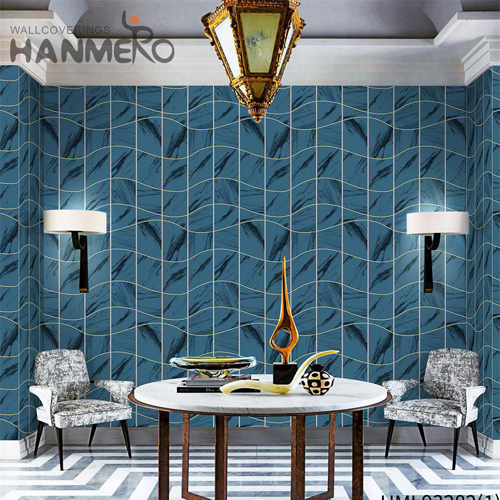HANMERO PVC living room wallpaper Geometric Embossing Modern Photo studio 0.53*9.2M New Design