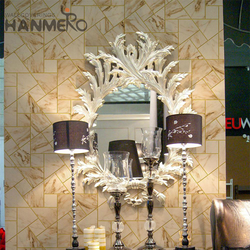 HANMERO PVC New Design wallpaper supplies Embossing Modern Photo studio 0.53*9.2M Geometric