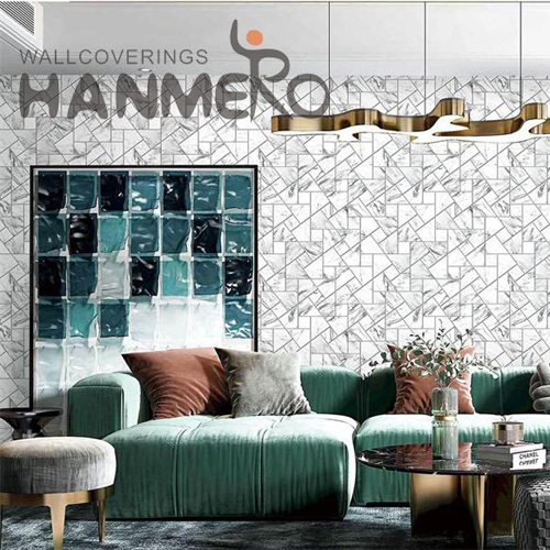 HANMERO PVC New Design Geometric wallpaper coverings Modern Photo studio 0.53*9.2M Embossing