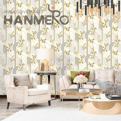 HANMERO PVC 0.53*9.2M Geometric Embossing Modern Photo studio New Design wallpaper in home decor