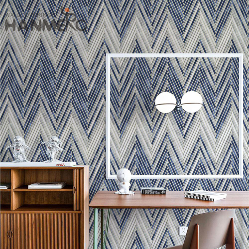 HANMERO PVC New Design Geometric Embossing Modern 0.53*9.2M Photo studio wallpaper house and home