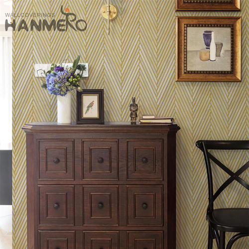 HANMERO Photo studio New Design Geometric Embossing Modern PVC 0.53*9.2M buy wallpaper border
