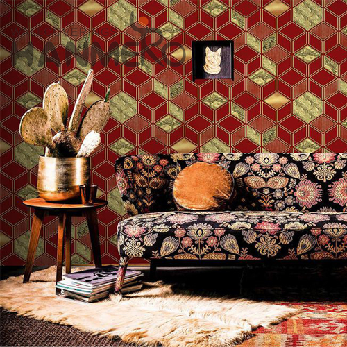 HANMERO PVC Modern Geometric Embossing New Design Photo studio 0.53*9.2M wallpaper for walls room