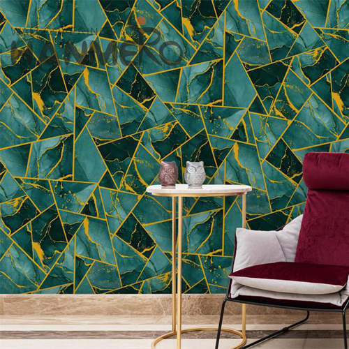 HANMERO 0.53*9.5M Strippable Geometric Embossing Modern Restaurants PVC wallpaper house design