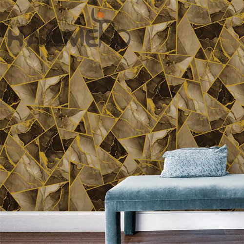 HANMERO PVC 0.53*9.5M Geometric Embossing Modern Restaurants Strippable wallpaper books