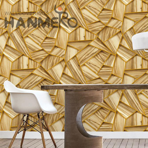 HANMERO PVC Strippable 0.53*9.5M Embossing Modern Restaurants Geometric interesting wallpaper for walls