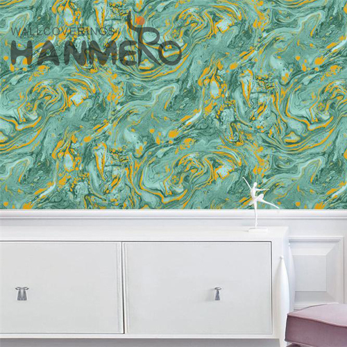 HANMERO PVC Strippable Geometric Embossing Restaurants Modern 0.53*9.5M popular wallpapers for home