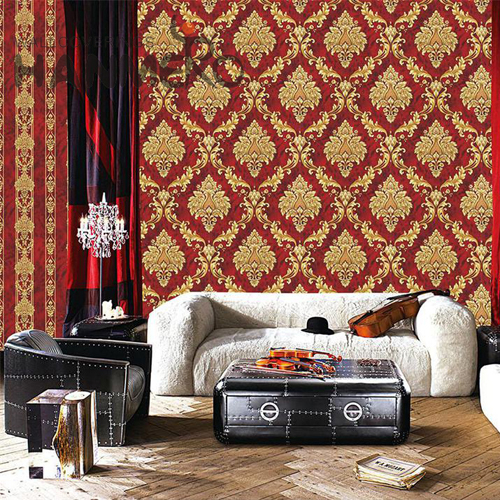 HANMERO PVC Newest Geometric Embossing European 0.53M Study Room landscape wallpaper