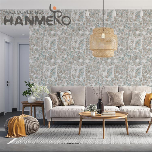 HANMERO PVC Imaginative Landscape Embossing Pastoral Bed Room 0.53*10M textured wallpaper