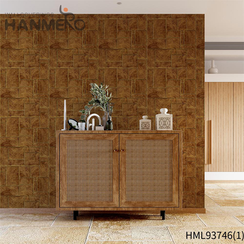 HANMERO PVC Seller Geometric Embossing Modern wallpaper pattern for home 0.53*10M Kitchen
