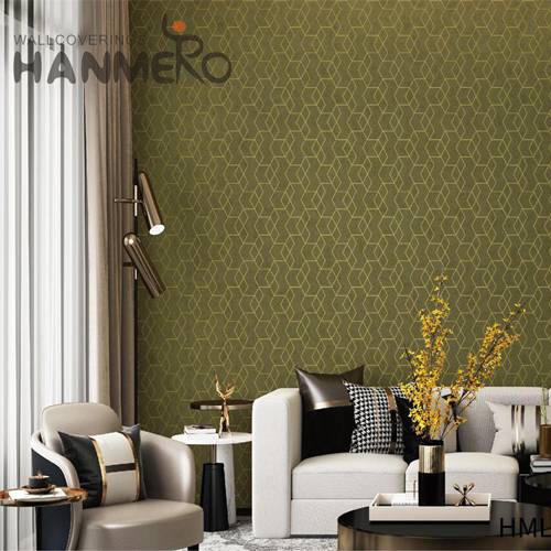 HANMERO Non-woven House Geometric Embossing Modern Affordable 0.53*10M outdoor wallpaper for home