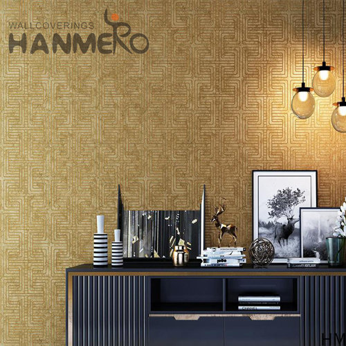 HANMERO Non-woven Affordable House Embossing Modern Geometric 0.53*10M modern house wallpaper
