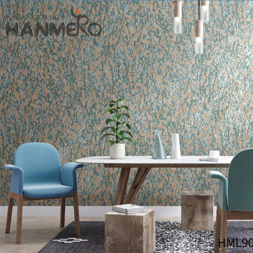 HANMERO Embossing Affordable Geometric Non-woven Modern House 0.53*10M wallpaper for your bedroom