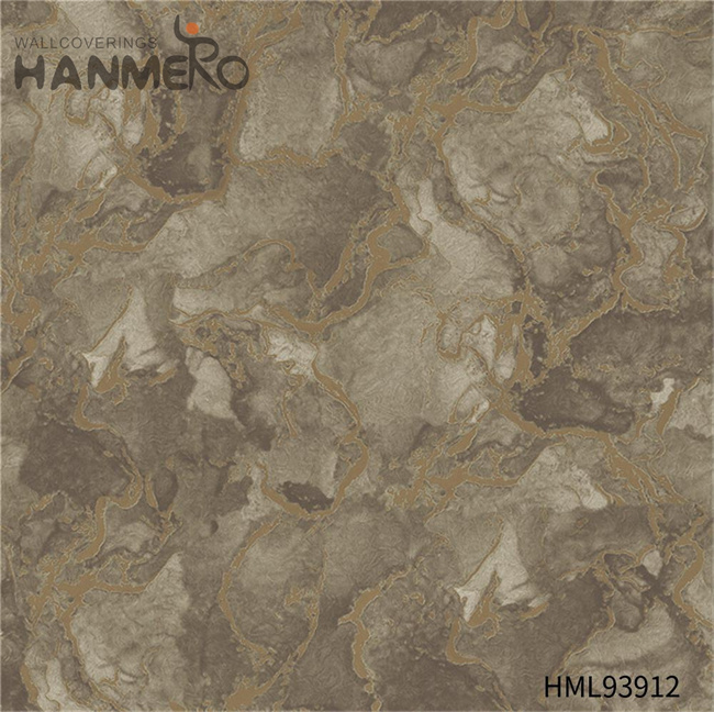 HANMERO PVC Cheap Geometric Embossing Modern Restaurants wall coverings 1.06*15.6M