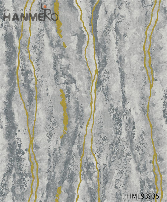 HANMERO Cheap 1.06*15.6M wallpaper room design Embossing Modern Restaurants PVC Geometric