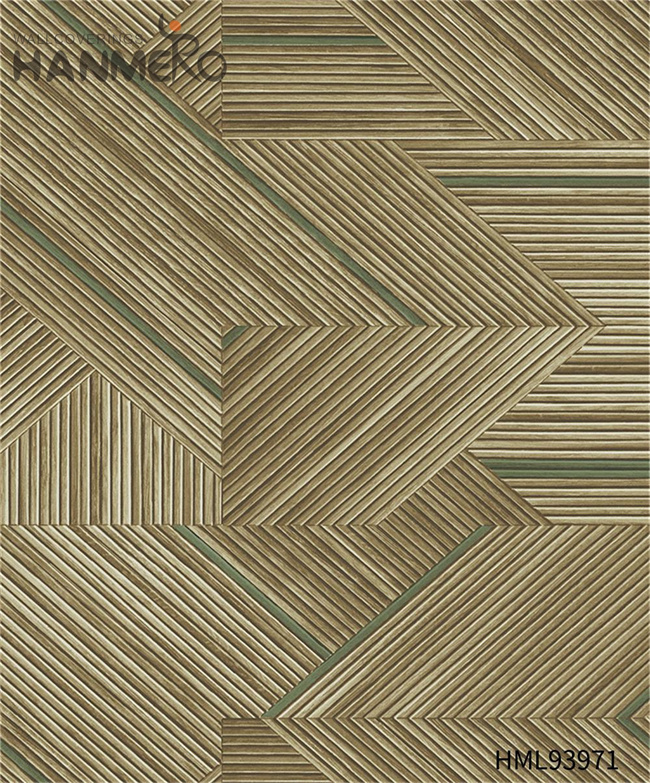 HANMERO wallpaper in homes Cheap Geometric Embossing Modern Restaurants 1.06*15.6M PVC