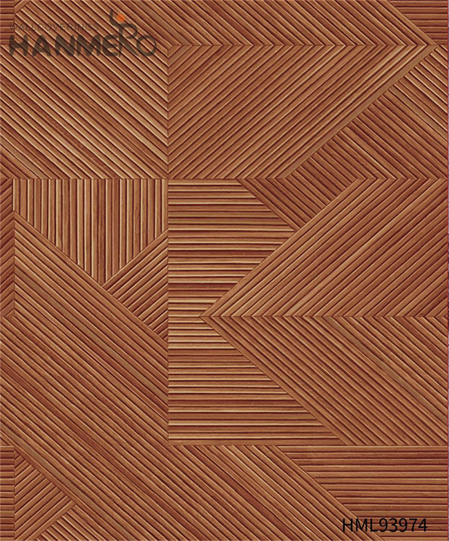 HANMERO wallpaper for decorating homes Cheap Geometric Embossing Modern Restaurants 1.06*15.6M PVC