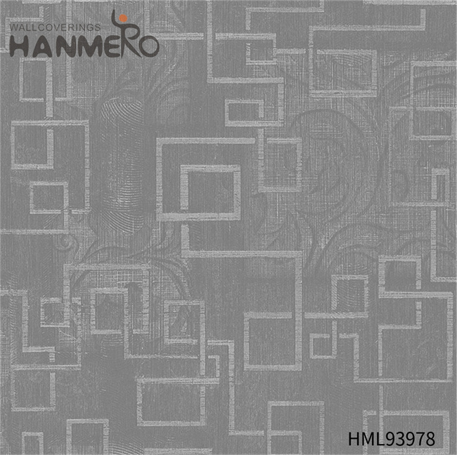 HANMERO wallpapers for home online Cheap Geometric Embossing Modern Restaurants 1.06*15.6M PVC