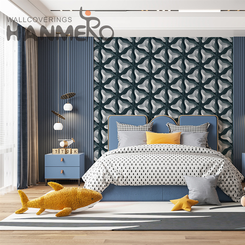 HANMERO wallpaper online store New Design Geometric Embossing Modern Lounge rooms 0.53*9.2M PVC
