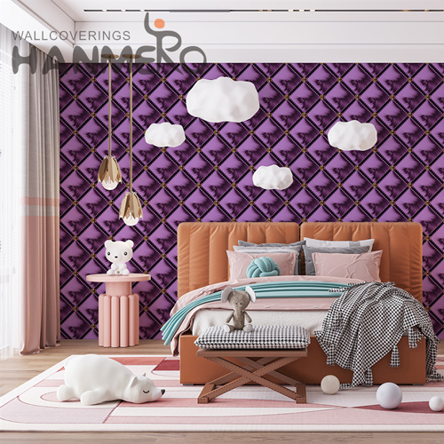 HANMERO PVC wallpaper for bathrooms Geometric Embossing Modern Lounge rooms 0.53*9.2M New Design