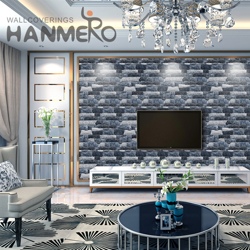 HANMERO PVC New Design Geometric wallpaper for room walls Modern Lounge rooms 0.53*9.2M Embossing