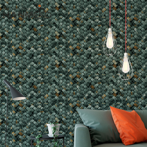 HANMERO PVC New Design Geometric 0.53*9.2M Modern Lounge rooms Embossing victorian wallpaper